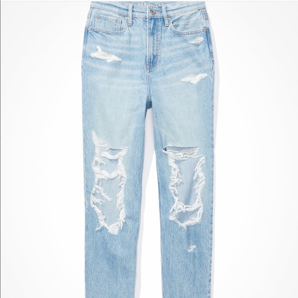 AE ripped highest waist ‘90s boyfriend jeans - Picture 2 of 3